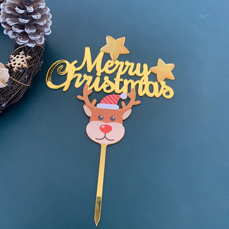 Elk Snowman Party Cake Decoration - Moose B Section