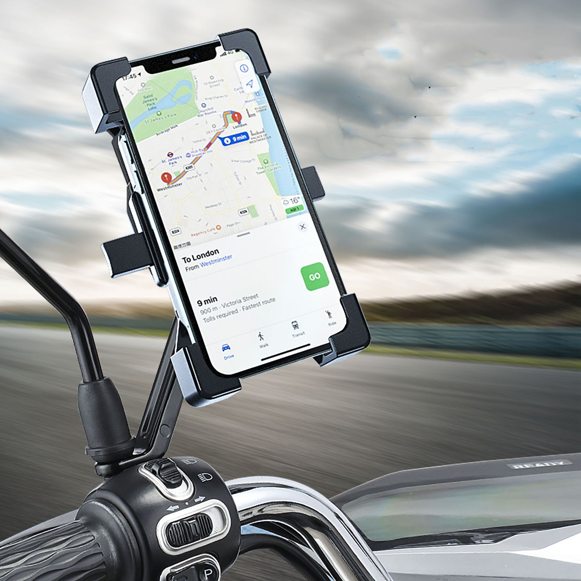 Simple Creative Four-corner Bicycle Phone Holder — foto 3