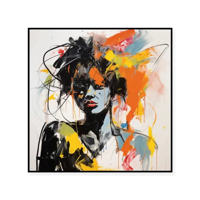Modern Graffiti Aesthetic Wall Art Banksy Portrait Hand Painted Oil Painting On Canvas Vintage Room Home Bar Cafe Decor Kawaii Room Decor Without... Without Inner Frame - Shop at LoveMi