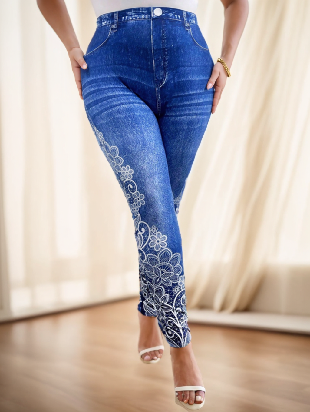 Women's Printed Jeans