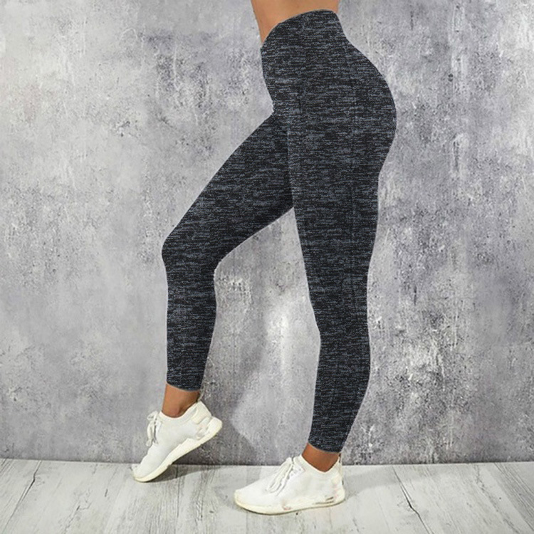 Title 5, Leggings da donna tinta unita, a vita alta, fit...