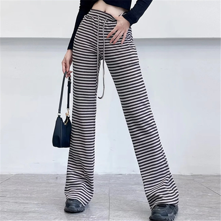 Title 3, Contrast Color Stripes Bell-bottom Pants for a ...