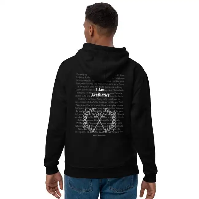 Letter Printed European And American Plus Velvet Hooded Sweater
