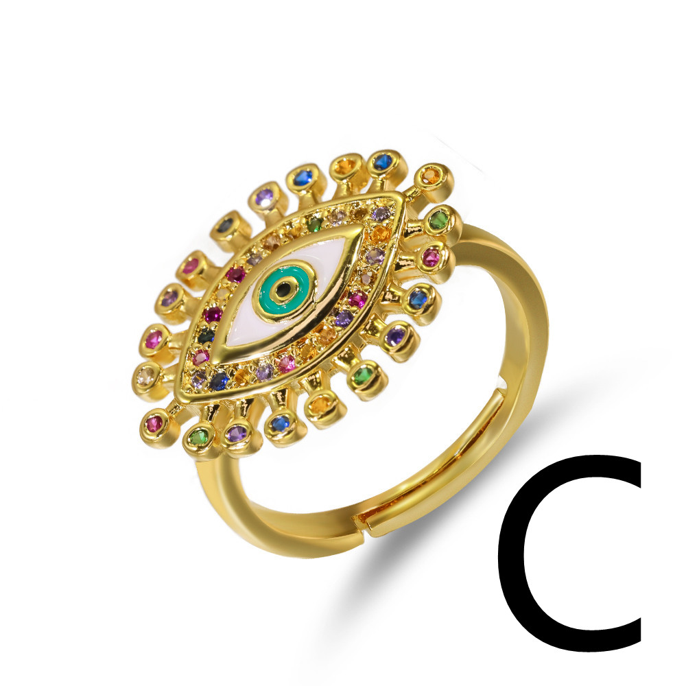 Women's Boho Style Inlaid Zircon Ring