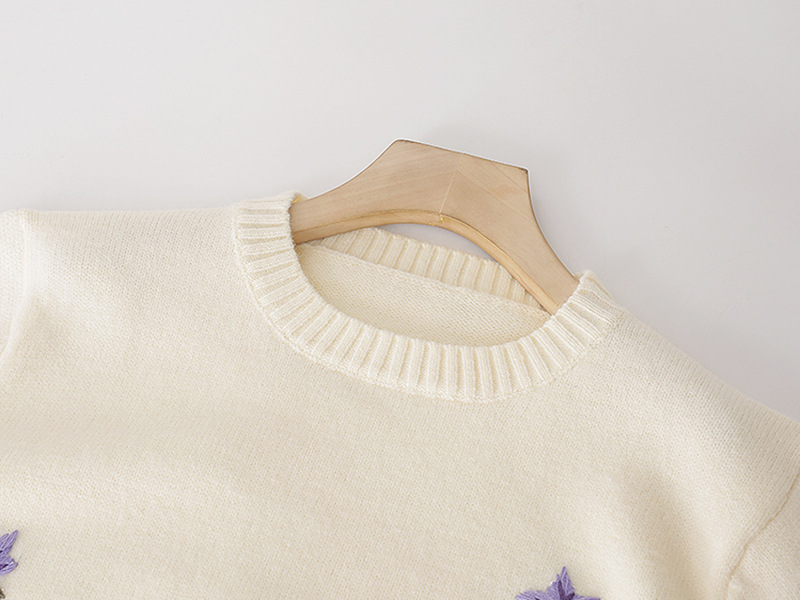 Title 6, Long Sleeve Round Neck Loose knit Sweater