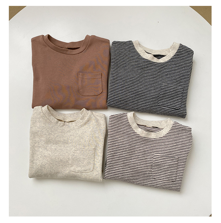 Long Sleeve T-Shirt Boys Striped Girls'