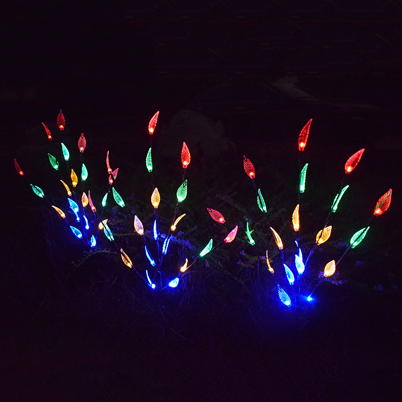 Outdoor Waterproof Solar Leaf Lawn LED String Lights — foto 6