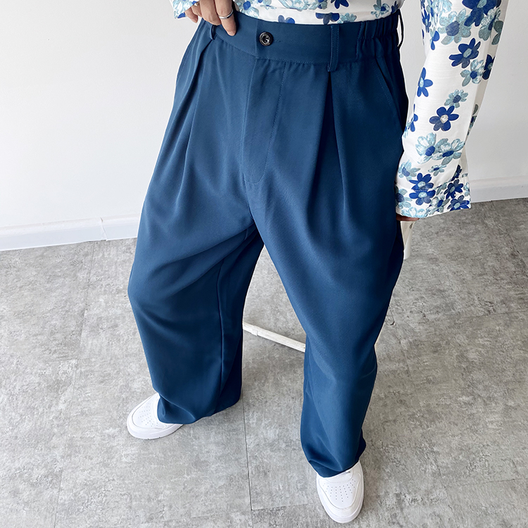 Fashion Men Loose Wide Leg Trousers