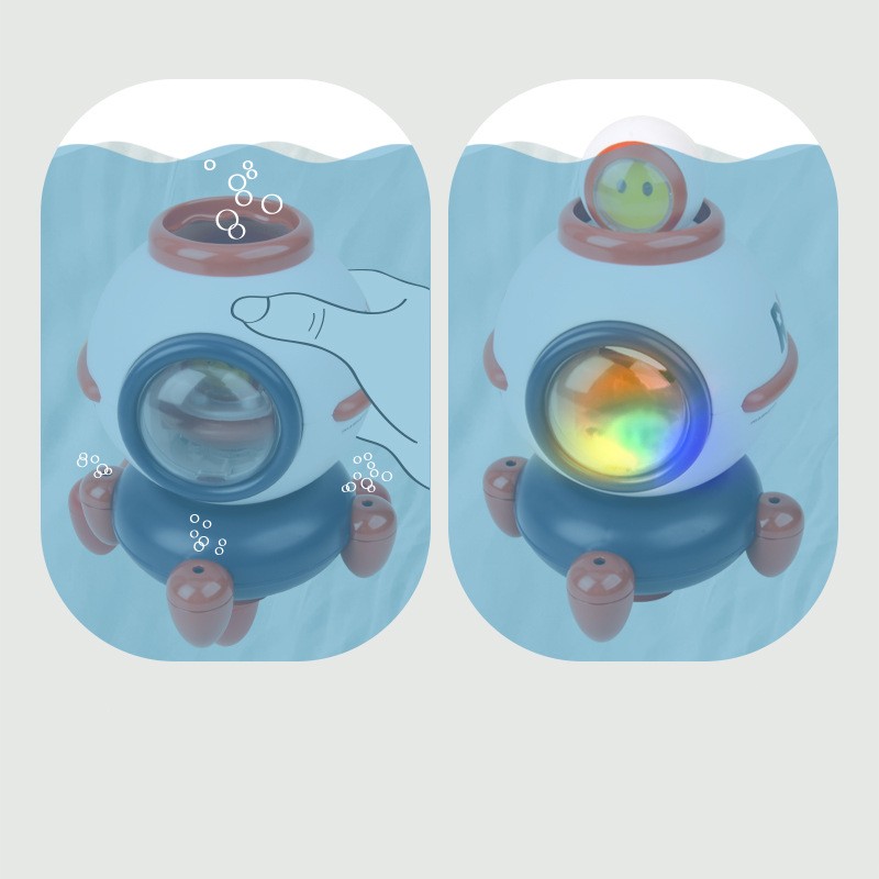 Light Spinning Spray Spaceship Baby Splashing Splash Baby Bathroom Bath Toys