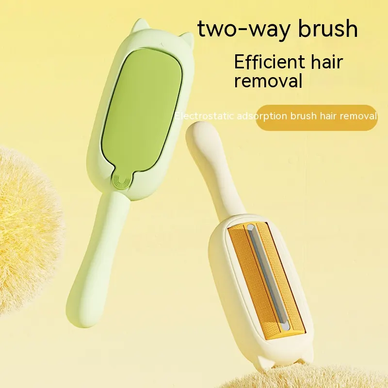 Pet Dog Cat Hair Brush Electrostatic Adsorption Two-way Roller