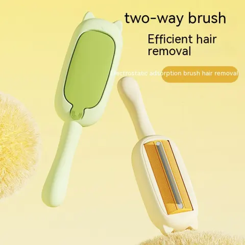 Pet Dog Cat Hair Brush Electrostatic Adsorption Two-way Roller