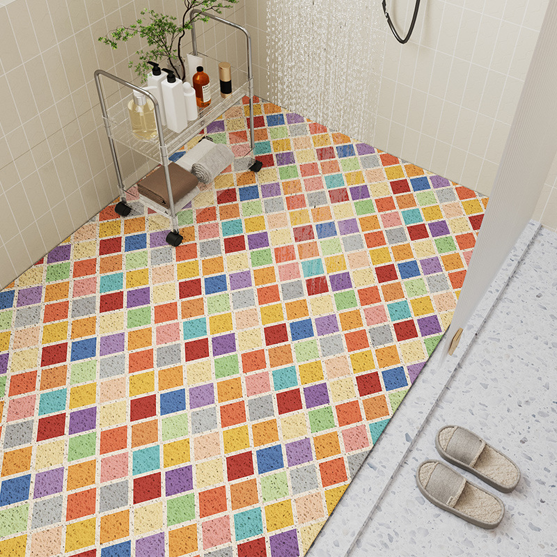 Title 5, Bathroom PVC Loop Floor Mat Bathroom Anti-slip ...