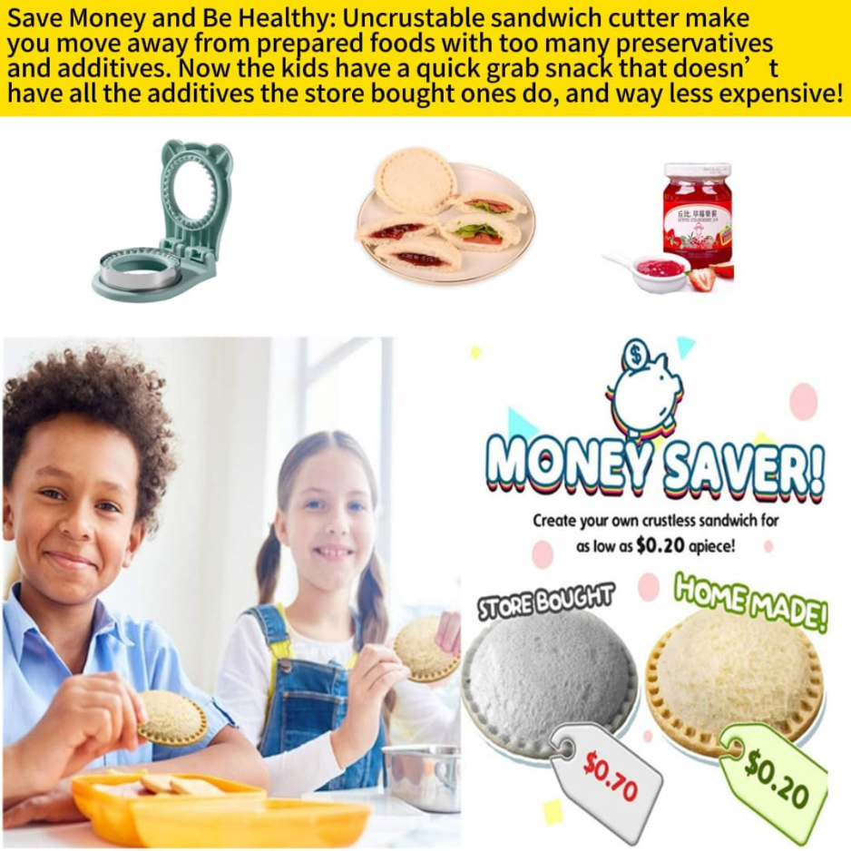 3.7 Uncrustable Sandwich Maker, Circle Cutter & Sealer For Kids 5