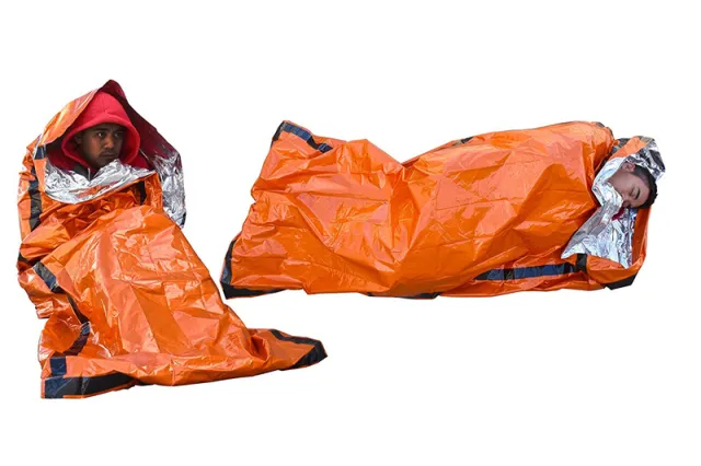 Compact Bivy Sack Emergency Survival Sleeping Bag Portable Waterproof Opp Bag Orange - Shop at LoveMi