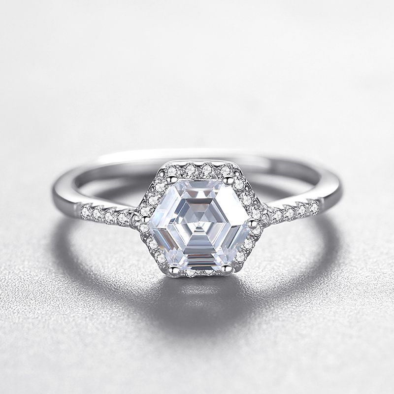 Korean Fashion Hexagon Simulation Diamond