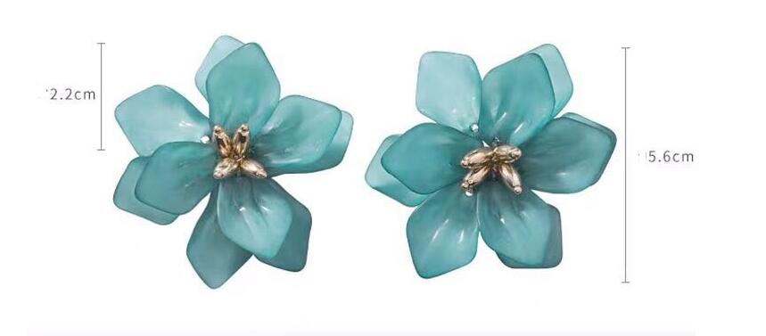 Title 1, Exaggerated Eternal Petals Face Slimming Earrin...