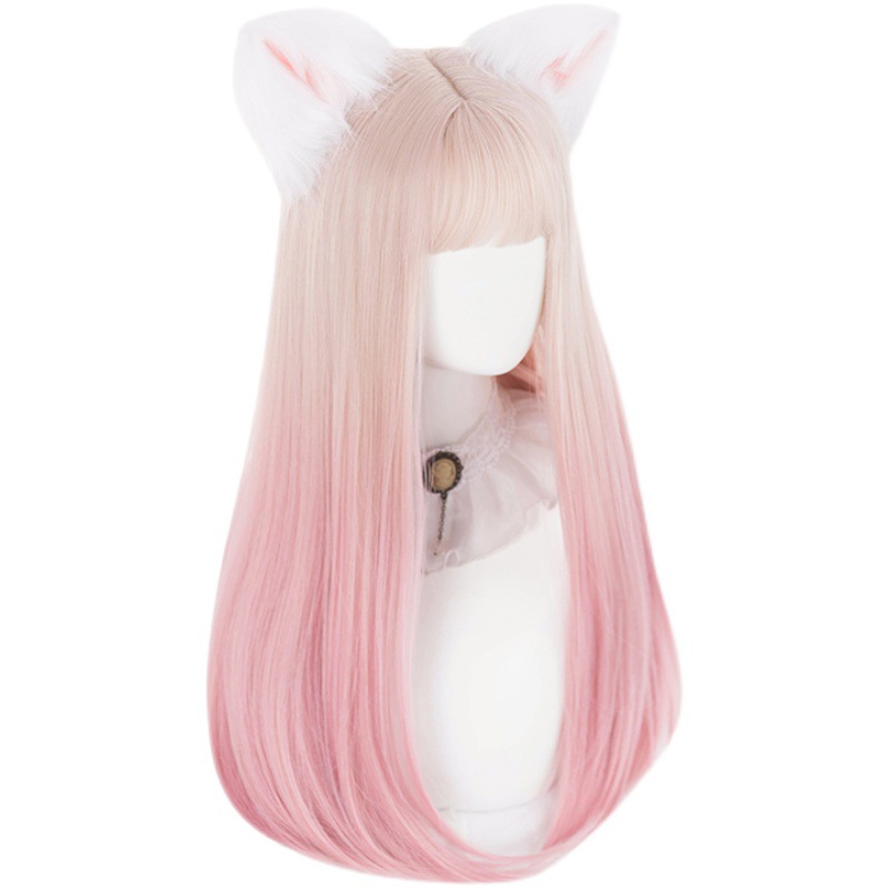 Waist Length Straight Hair Anime Cos — foto 2