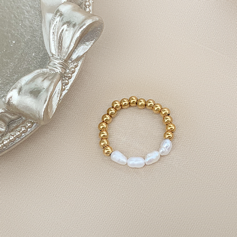 Title 1, Womens Fashion Natural Shell Pearl Ring, an el...