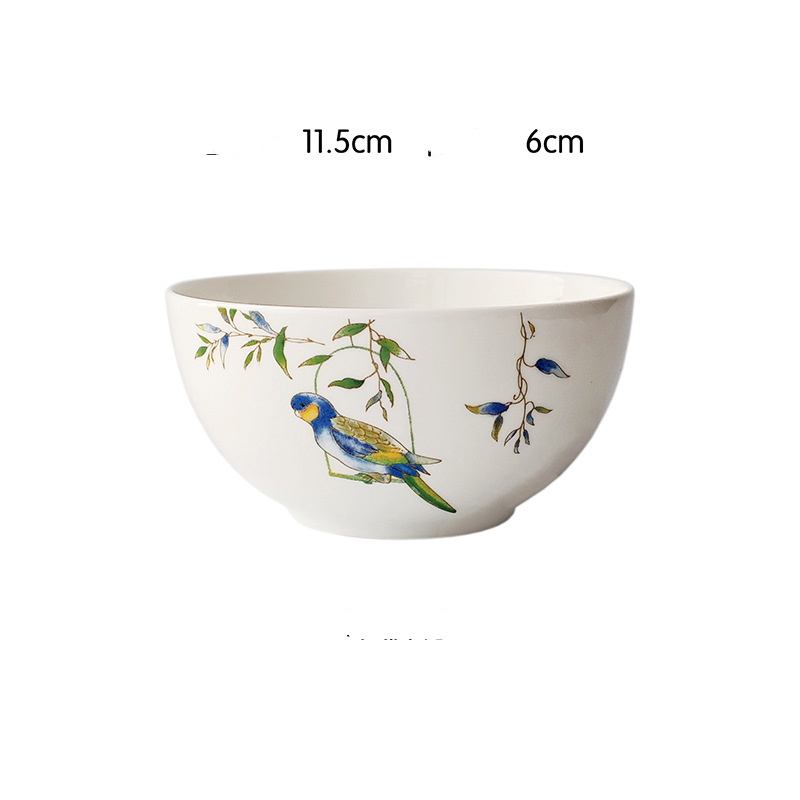 Title 5, Parrot bone china tableware set