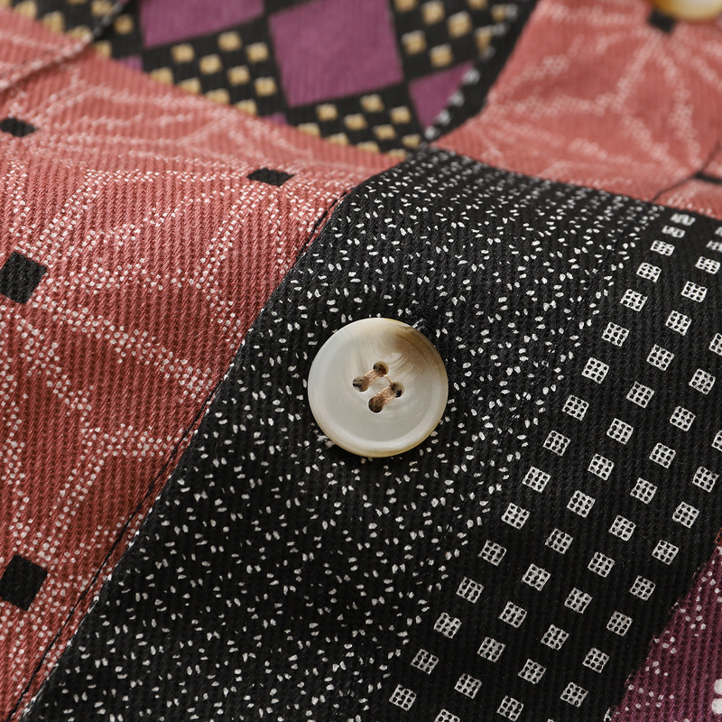 Long-sleeved Shirt Men's Color Matching Workwear