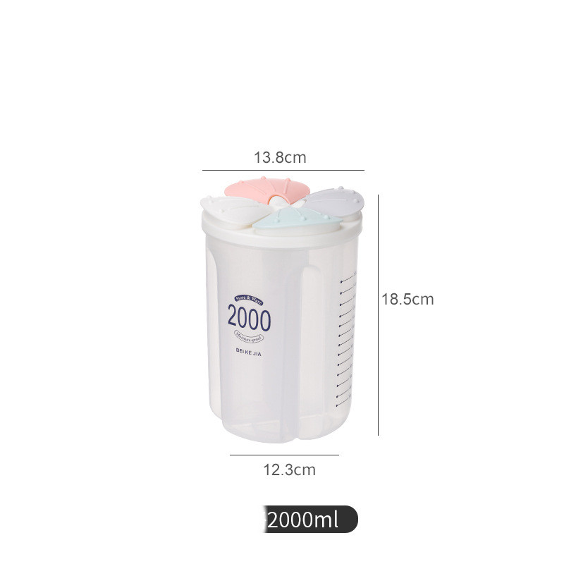 4 Grid Sealed Jar 2000ml