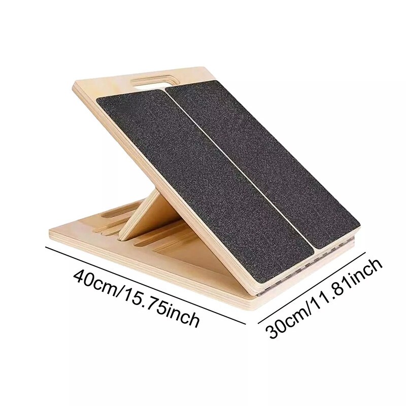 New Wooden Calf Incline Board For Yoga Workout Slant Stretcher Folded — image 9
