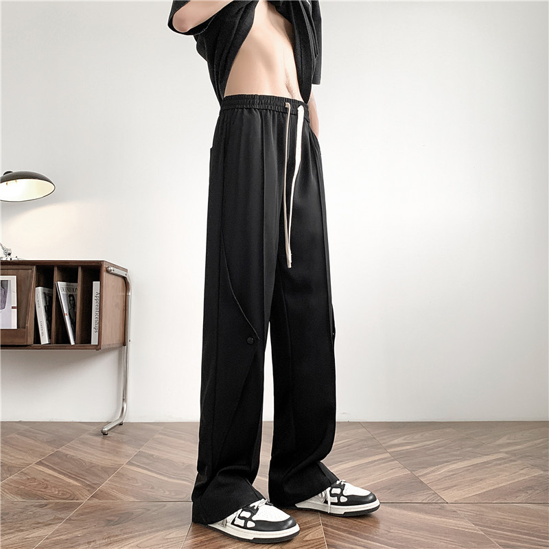 Solid Color Suit Pants Loose Sports And Leisure
