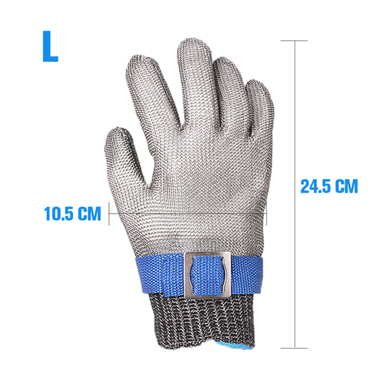 Safety Cut Proof Glove Stainless Steel Mesh Butcher Stab Resistant Metal Gloves