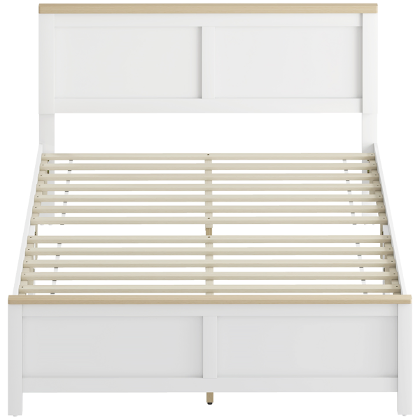 Queen Platform Bed Frame with Headboard and Footboard-10
