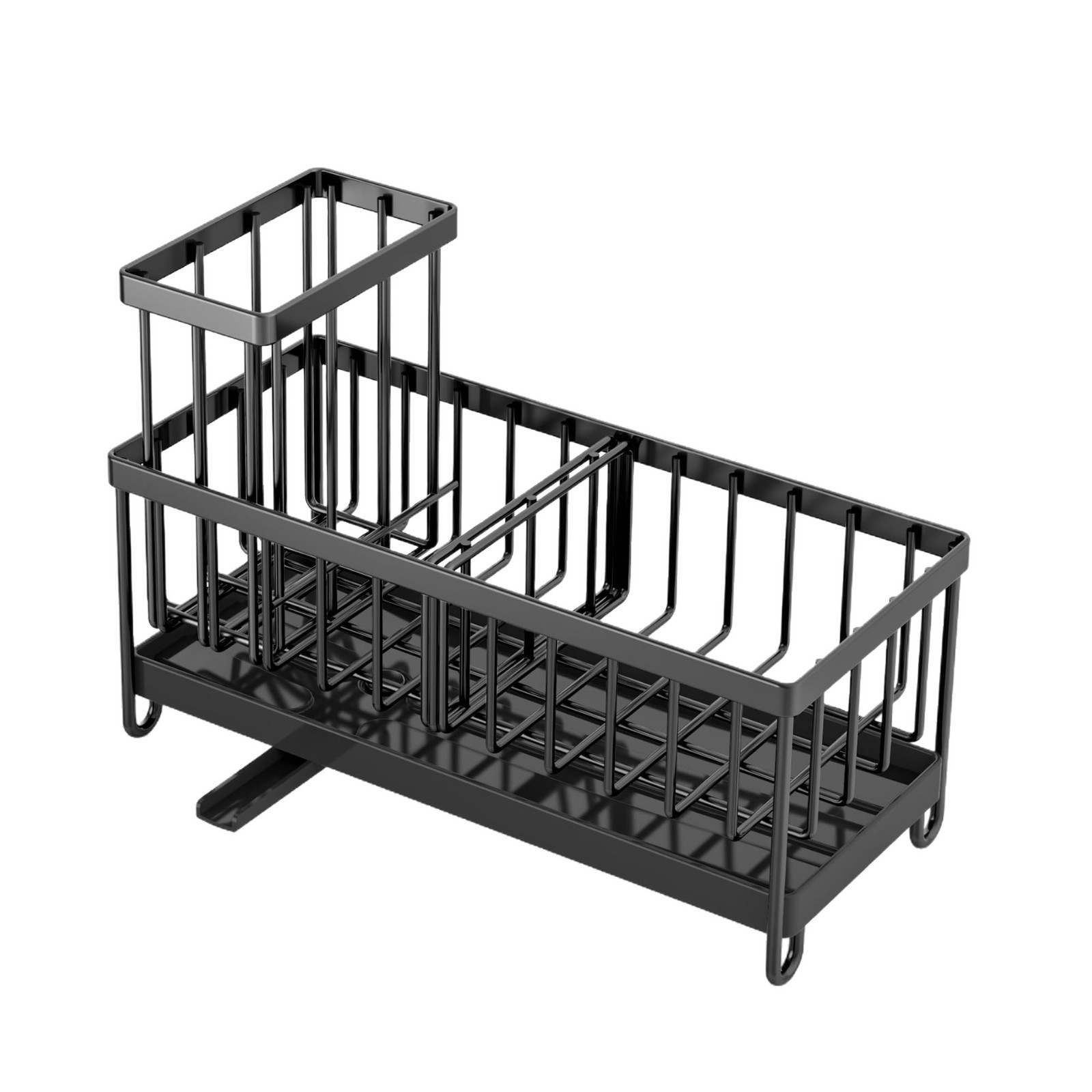 Kitchen sink rack sponge holder soap dish drain storage