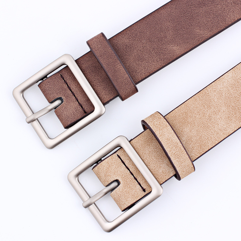 Title 12, All-match Square Buckle Pu Fashion Trend Belt