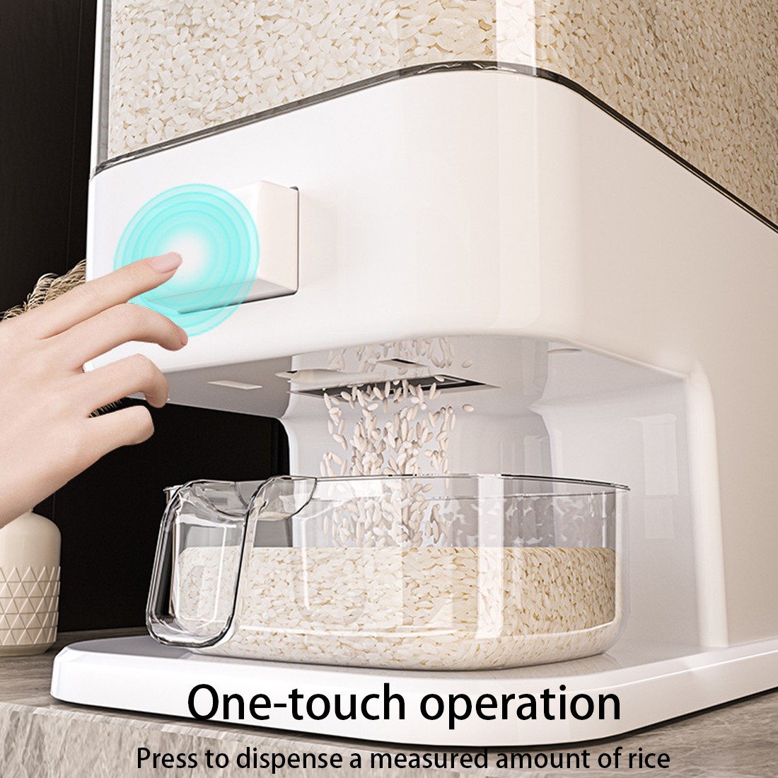 NEW 5&10KG Rice Dispenser Container Cereal Box Dry Food Grain Storage Home UK