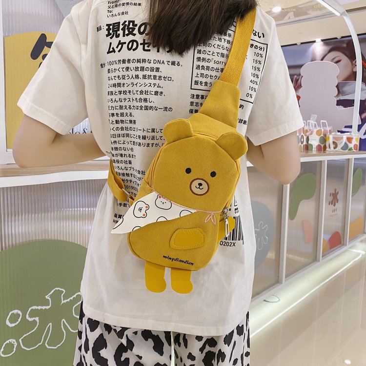 Canvas Messenger Bag Funny Personality Shoulder Bag