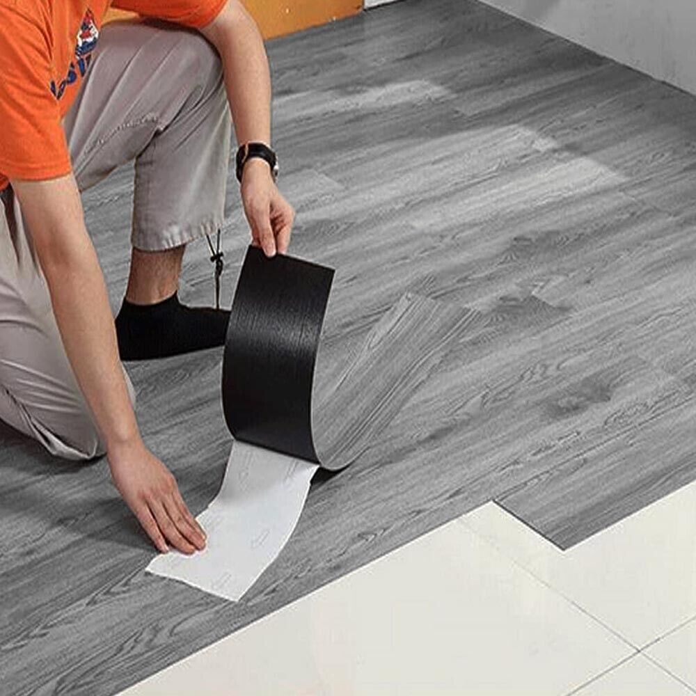 Floor Planks Tiles Self Adhesive Wood Effect Vinyl Flooring Bathroom Decor — image 6