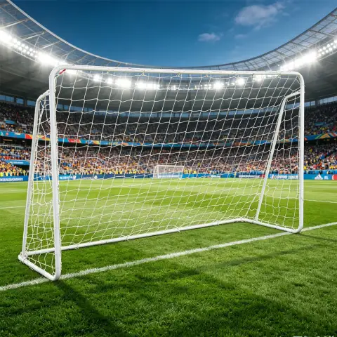 8x5ft soccer goal training set with net buckles ground nail football spo