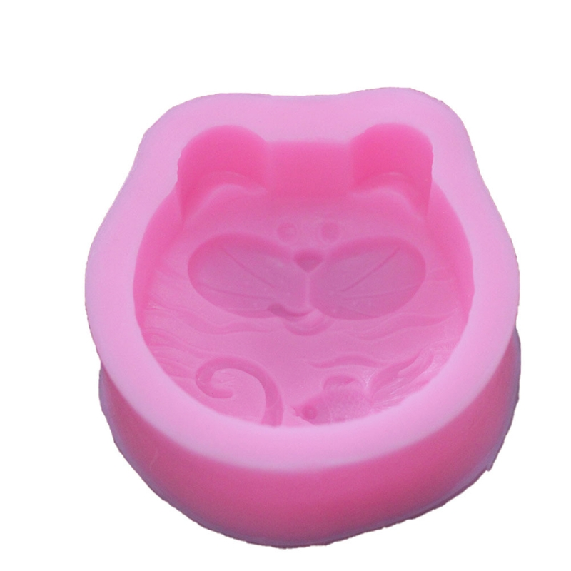 Title 2, Big Face Cat Handmade Soap Candle Mold