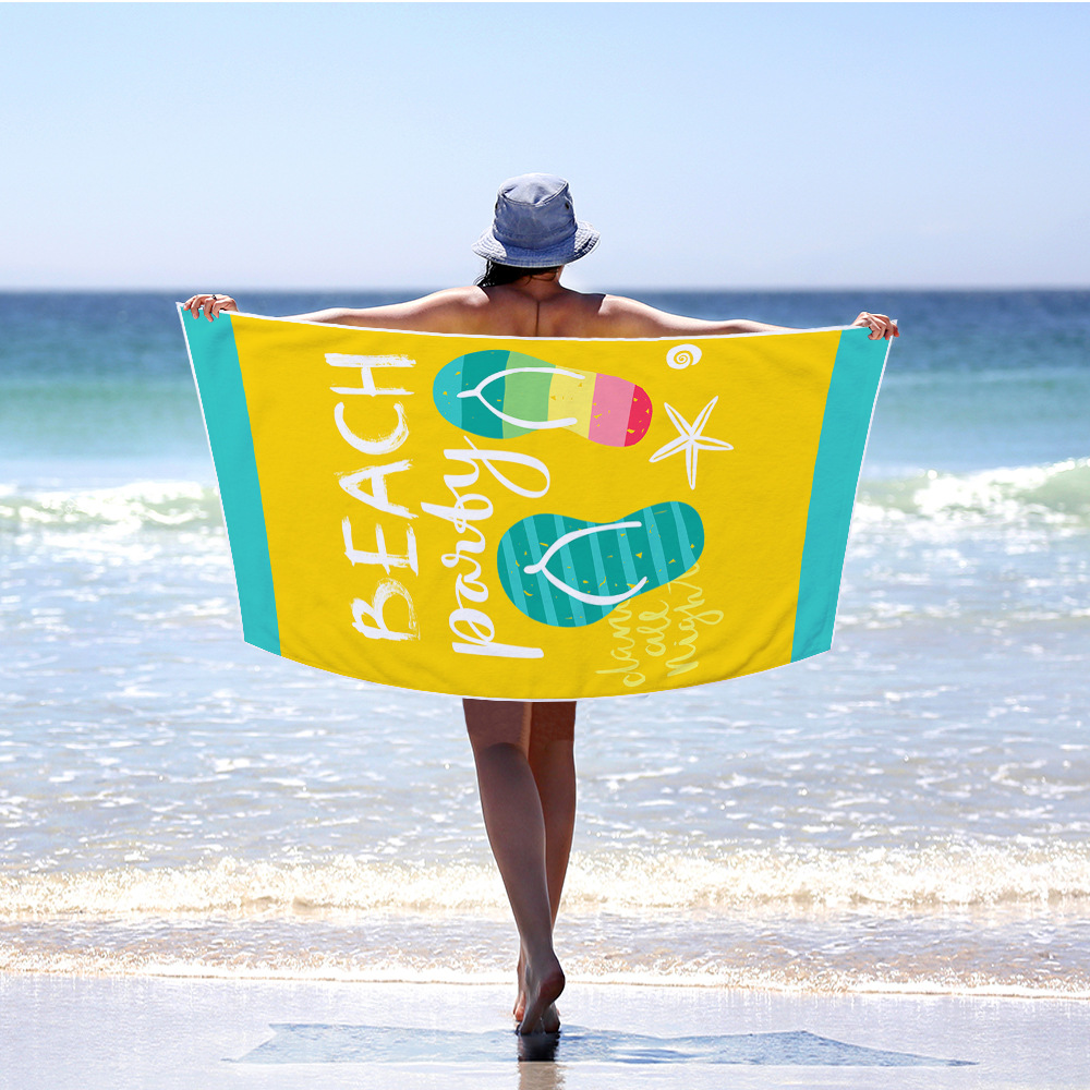 Rectangular Digital Printing Fruit Pattern Beach Towel
