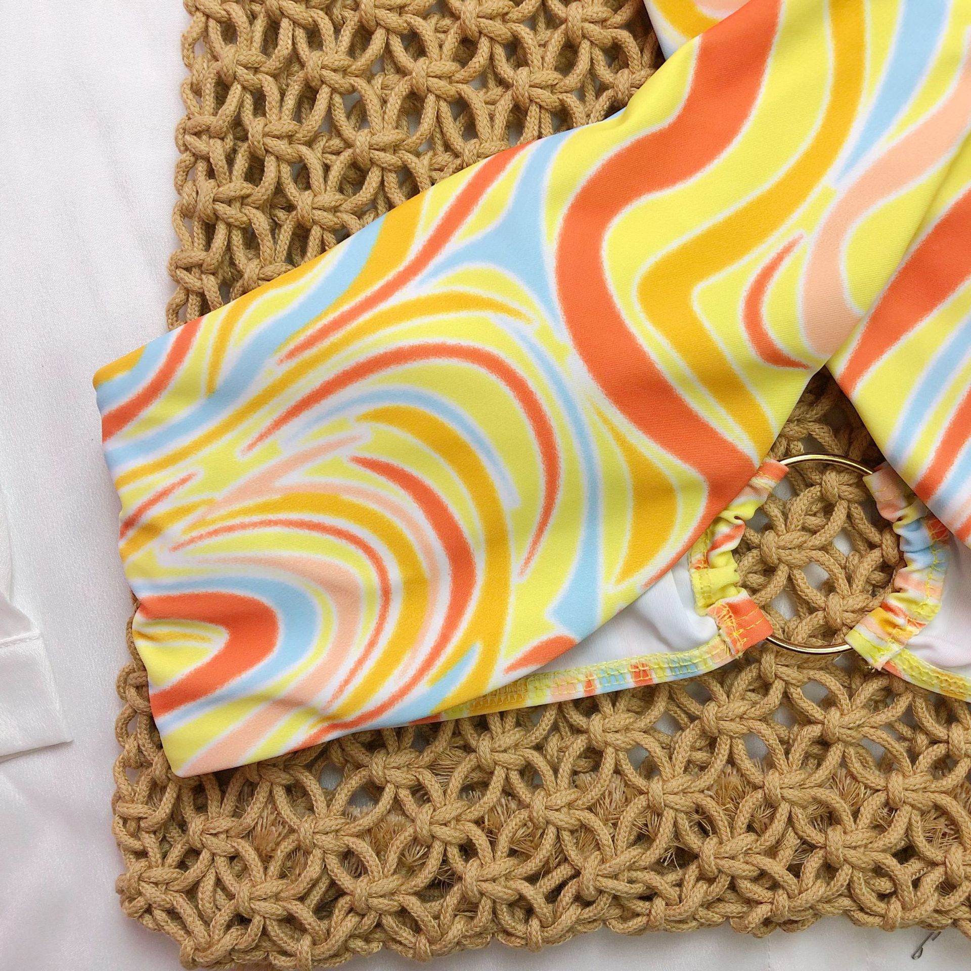 Swimwear Color Printing Three-piece Set - Image 7