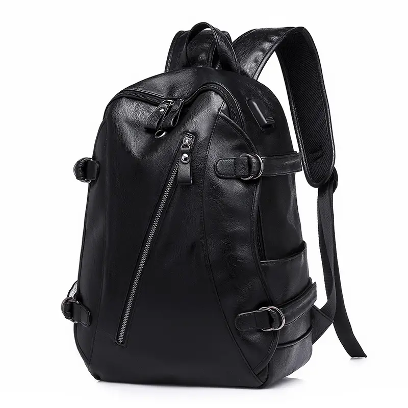 Leisure Backpack PU Large Capacity Computer Bag