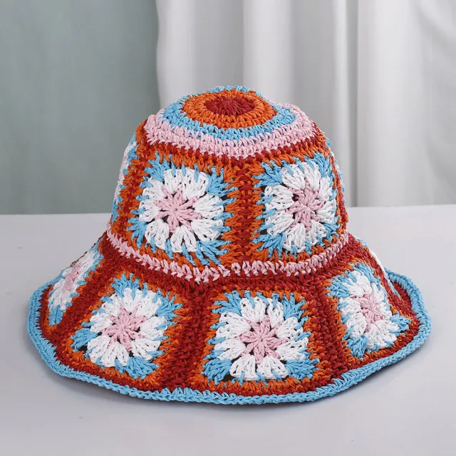 Bohemian Papyrus Big eaves Sunshade Fisherman's Hat 5 Style M - Shop at LoveMi