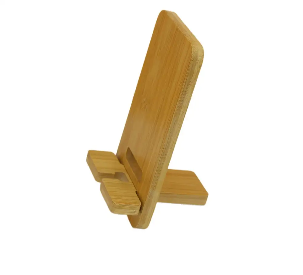 Bamboo Wood Desktop Tablet Portable Baby Elephant Mobile Phone Holder