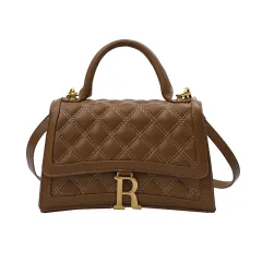 Women's Bag Shoulder Bag R Letter Buckle Bag - Green - View 1