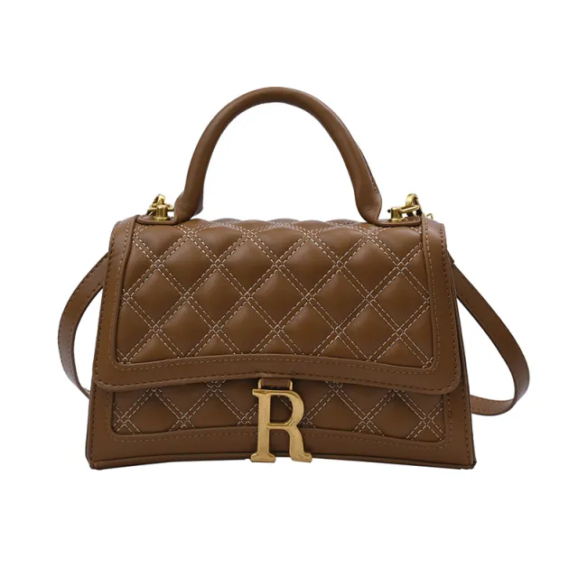 Women's Bag Shoulder Bag R Letter Buckle Bag Green - Shop at LoveMi