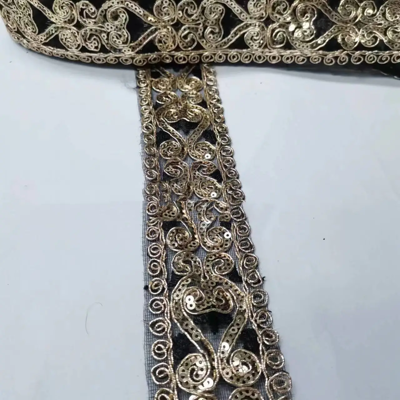 New Ethnic Ribbon Bar Code Embroidery Lace
