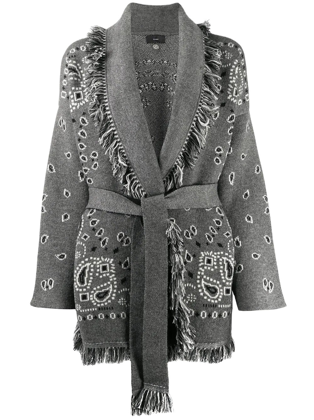 Title 3, Large Pattern Embroidery Tassel Sweater Coat