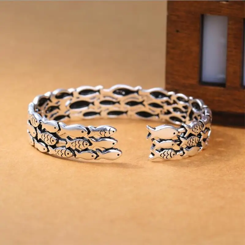 S925 Sterling Silver Bracelet Korean Retro Creative Cute