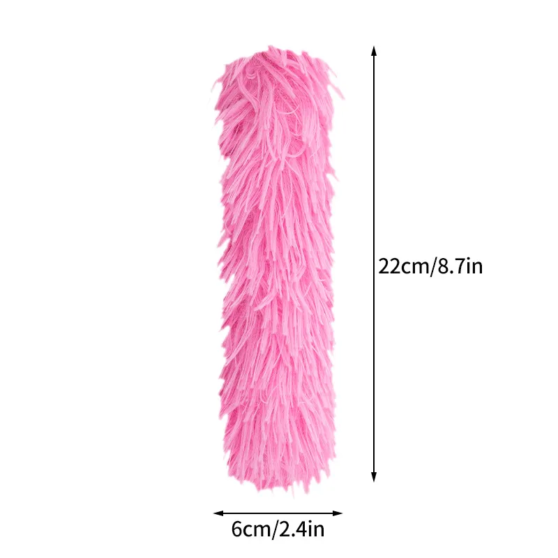 Plush Cat Chew Toy Catnip Self-hi Bite Toys Strip Pillow - S1Pink