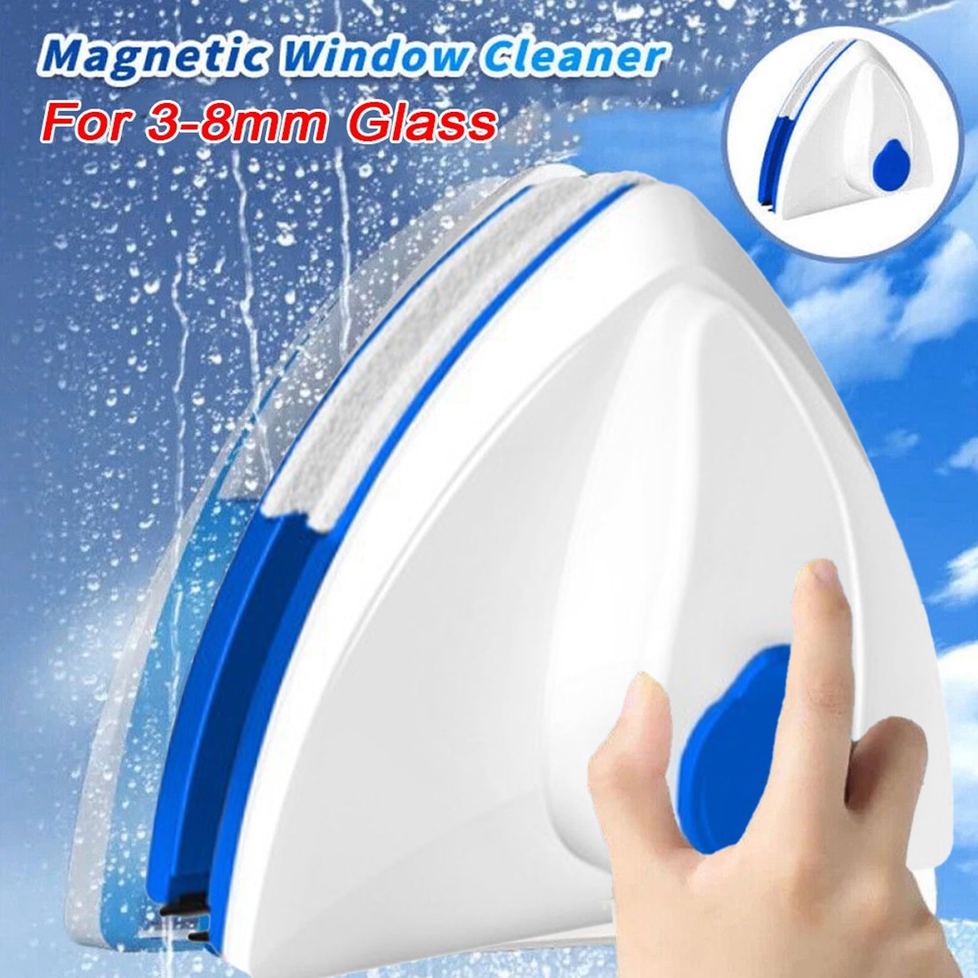 Magnetic Window Cleaner Double Sided Indoor Outside Glass Magnet Washer — image 9