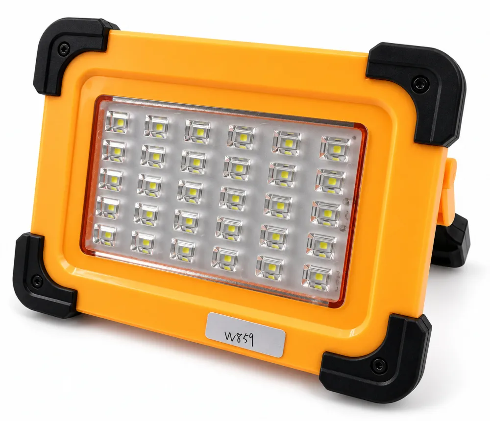 Solar Powered Rechargeable Magnetic COB LED Flood Light W859 6600mAh Battery 5 Hour Runtime Work