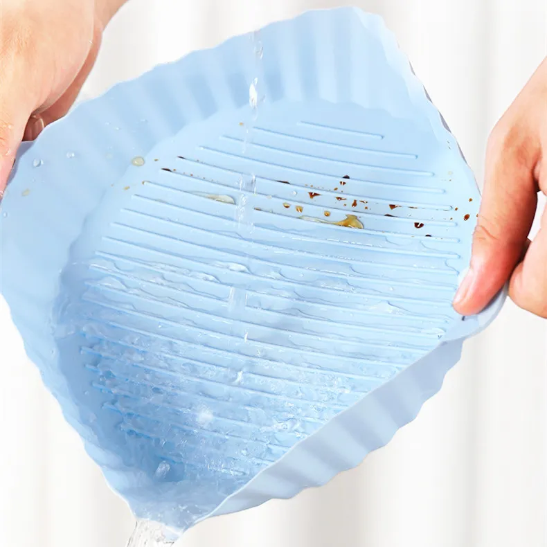 Air Fryer Tray Silicone Kitchen Supplies AirFryer Silicone Pot Grill Pan Accessories Disposable Paper Liner – image 2